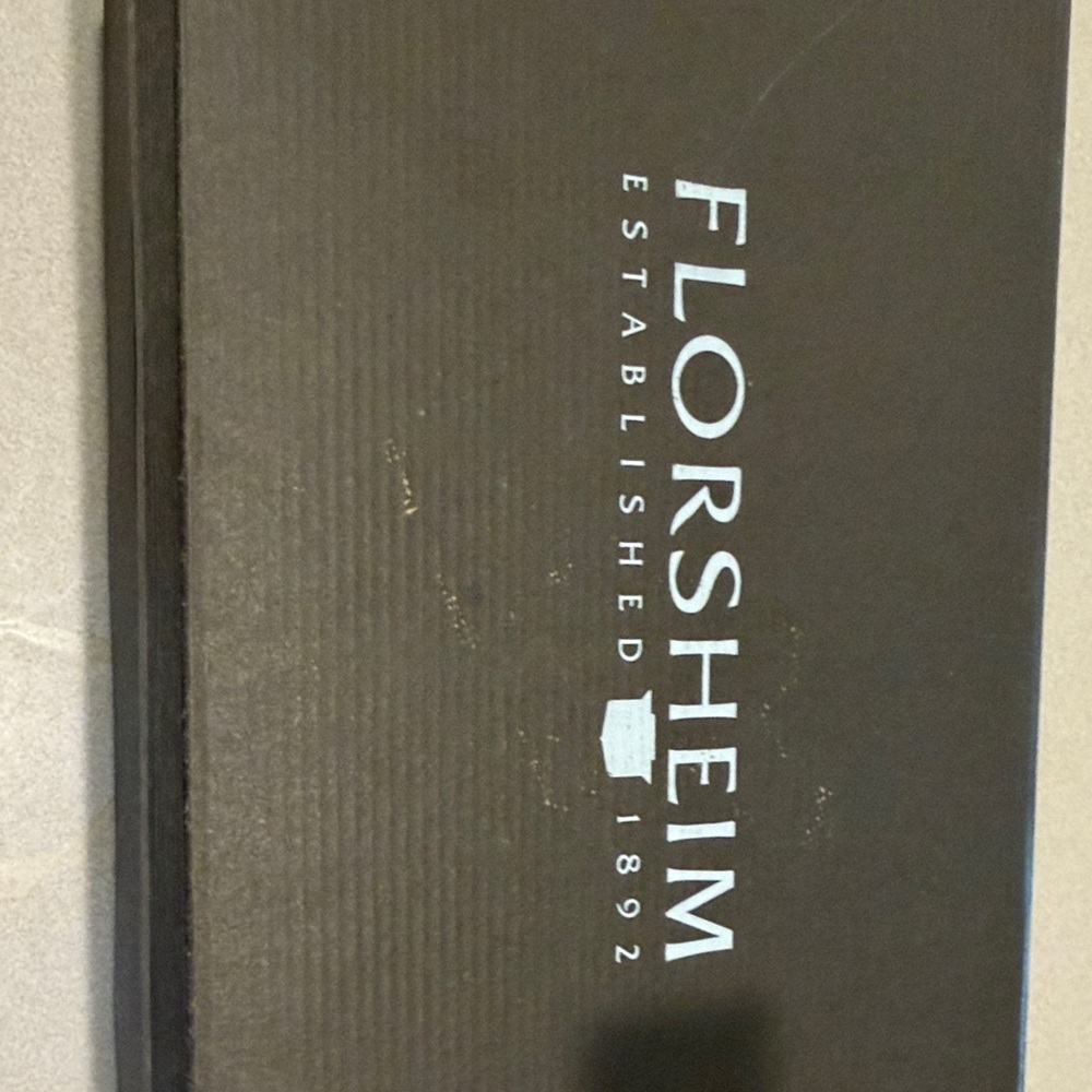 Florsheim Black Shoe Box with White Logo 11.5 D mens